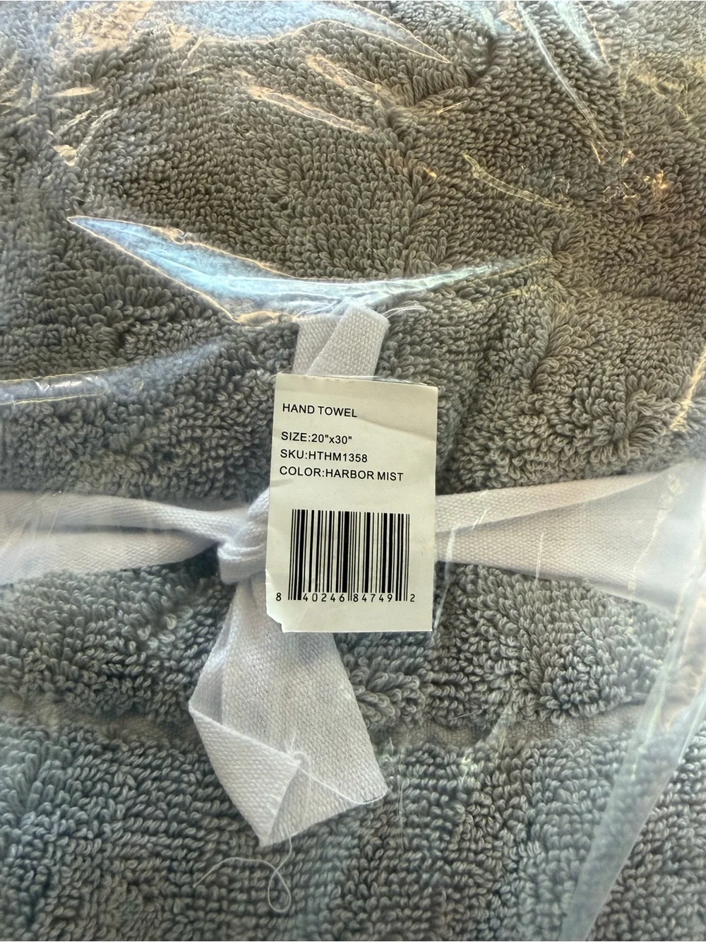 Cozy Earth Plush Hand Towels In Harbor Mist 2 each